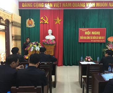 Viện KSND huyện Ba Vì tổ chức hội nghị triển khai công tác năm 2017